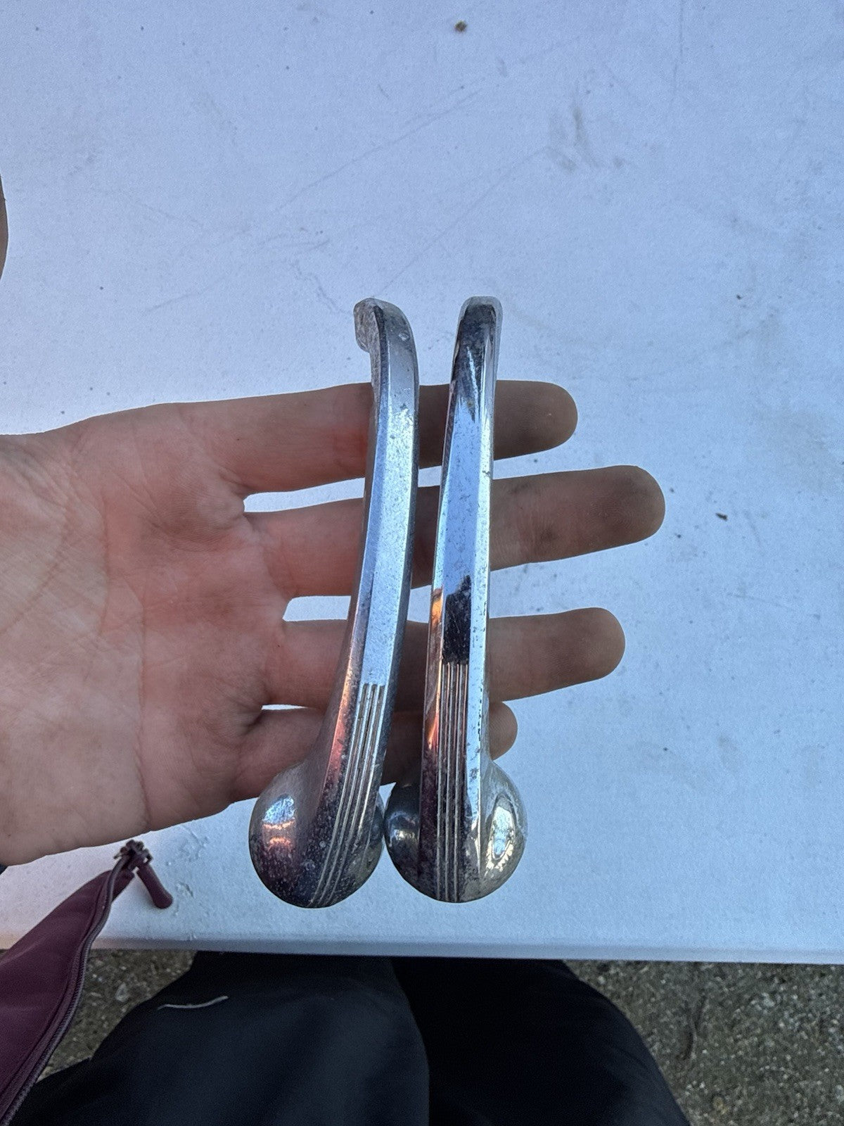 1940s 1950s Buick DOOR HANDLES Vintage GM interior0