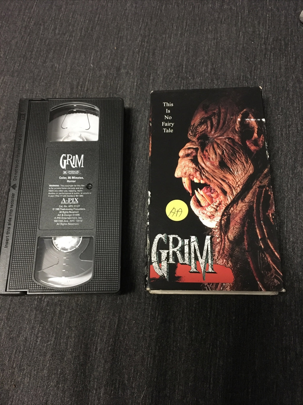 Cult Classic Grim VHS 1996 Horror Gore Creature Feature Halloween0