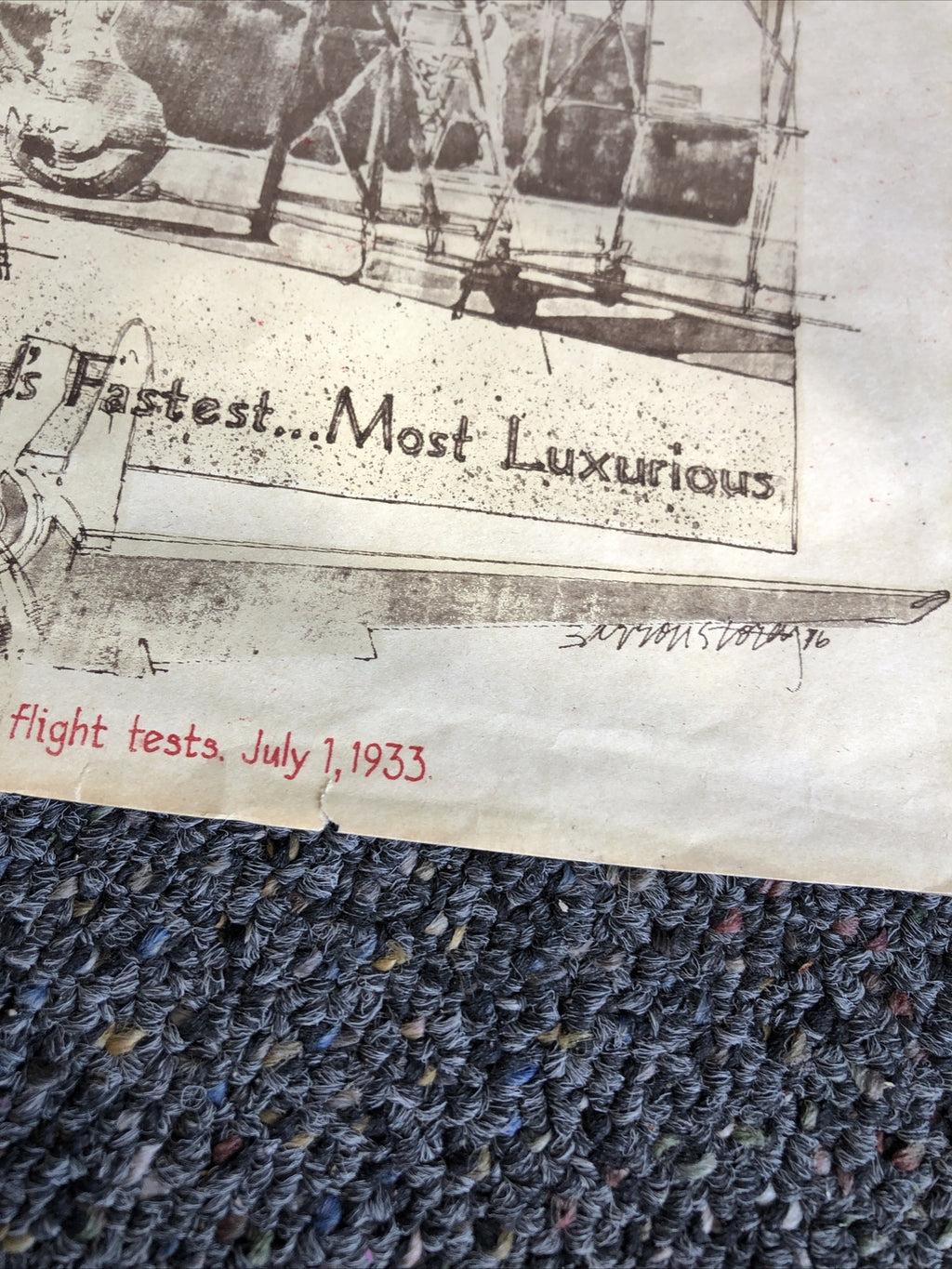 Historic Planes Of Trans World Airlines- July 1st, 19332