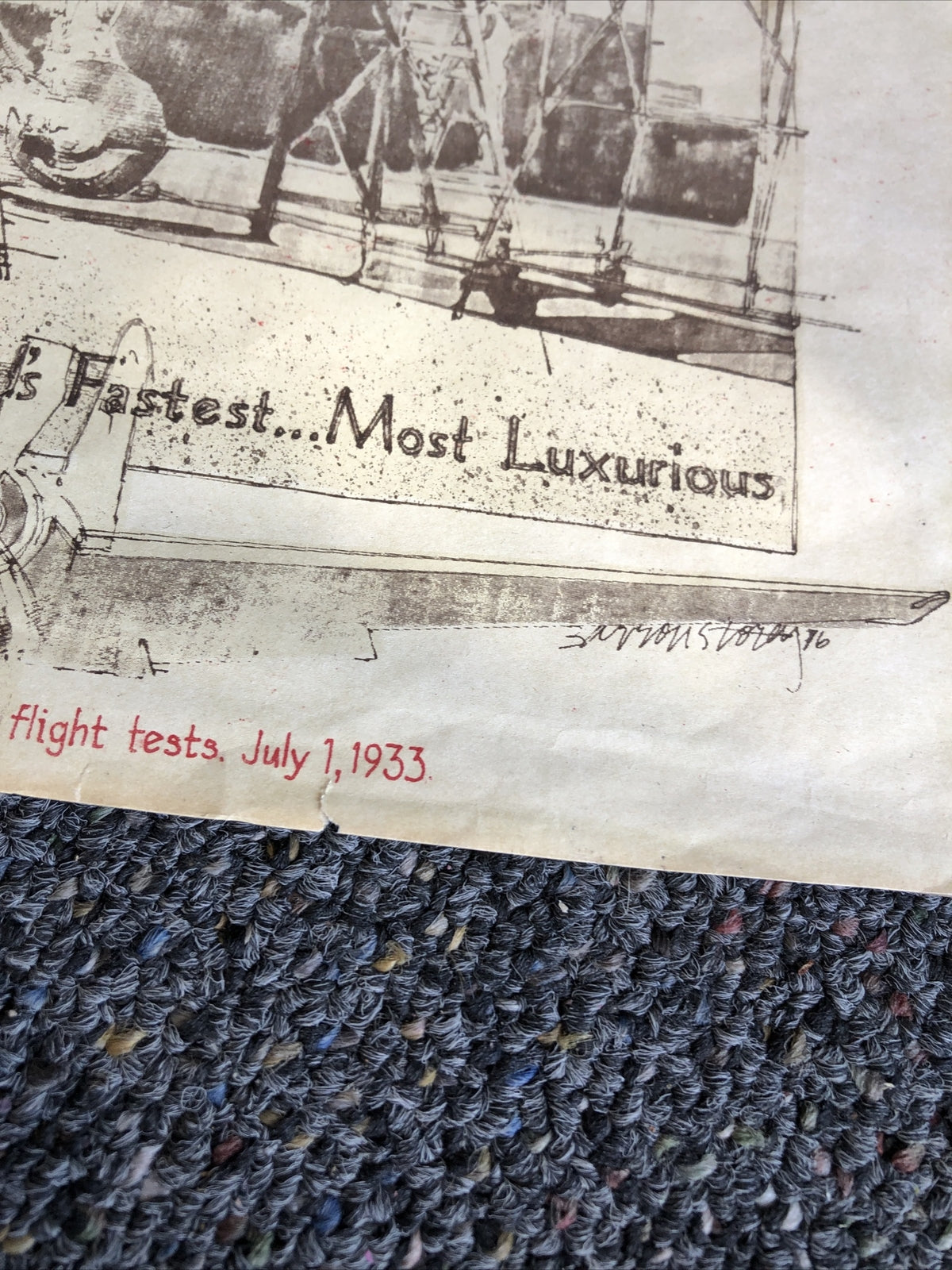 Historic Planes Of Trans World Airlines- July 1st, 19332