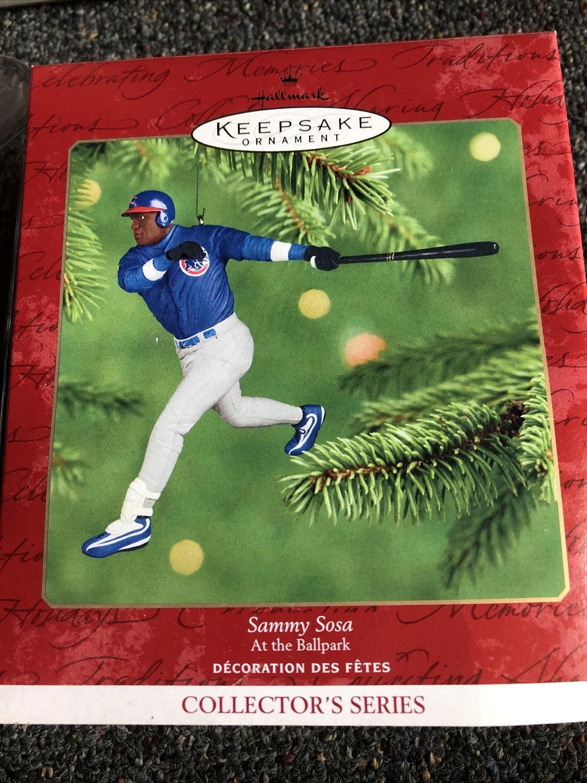 Hallmark Keepsake Ornament Sammy Sosa #6 in Series 2001 Collector's Series Cubs1