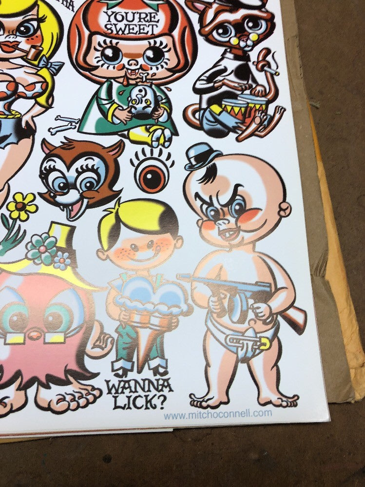 Mitch OConnell “Thinkin Of You”  Flash Art Sheet No Sticker 2001 Rare!5