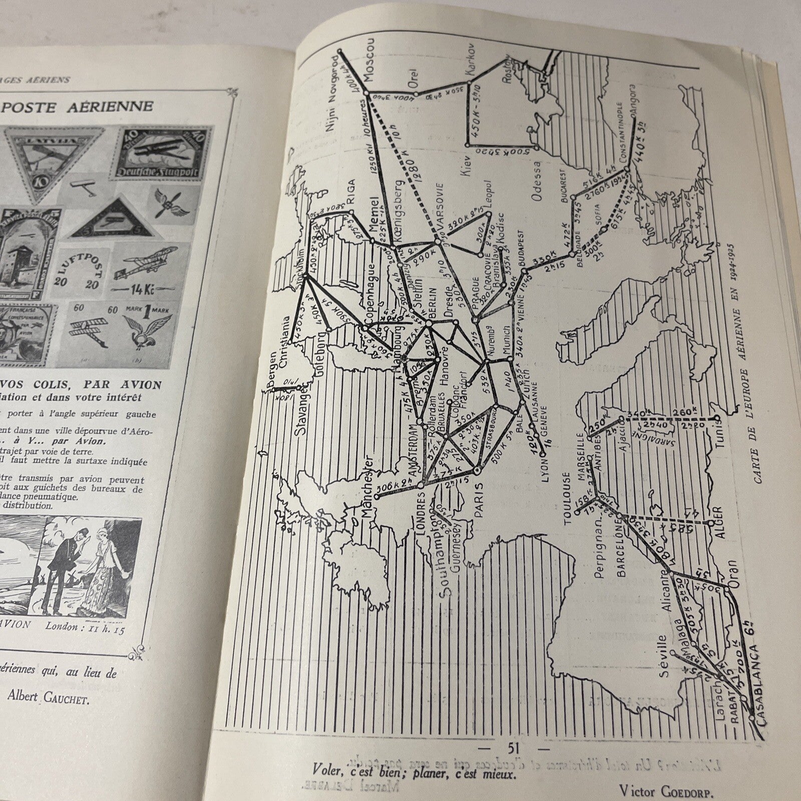 1924 Imperial Air Union AIRLINE TIMETABLE &  Aviation Guide Book In One Rare!!12