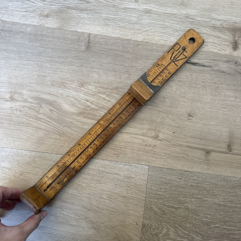 Vintage 1950's RITZ Foot Size Wooden Slide Shoe Sizer Tool USA Still Accurate5