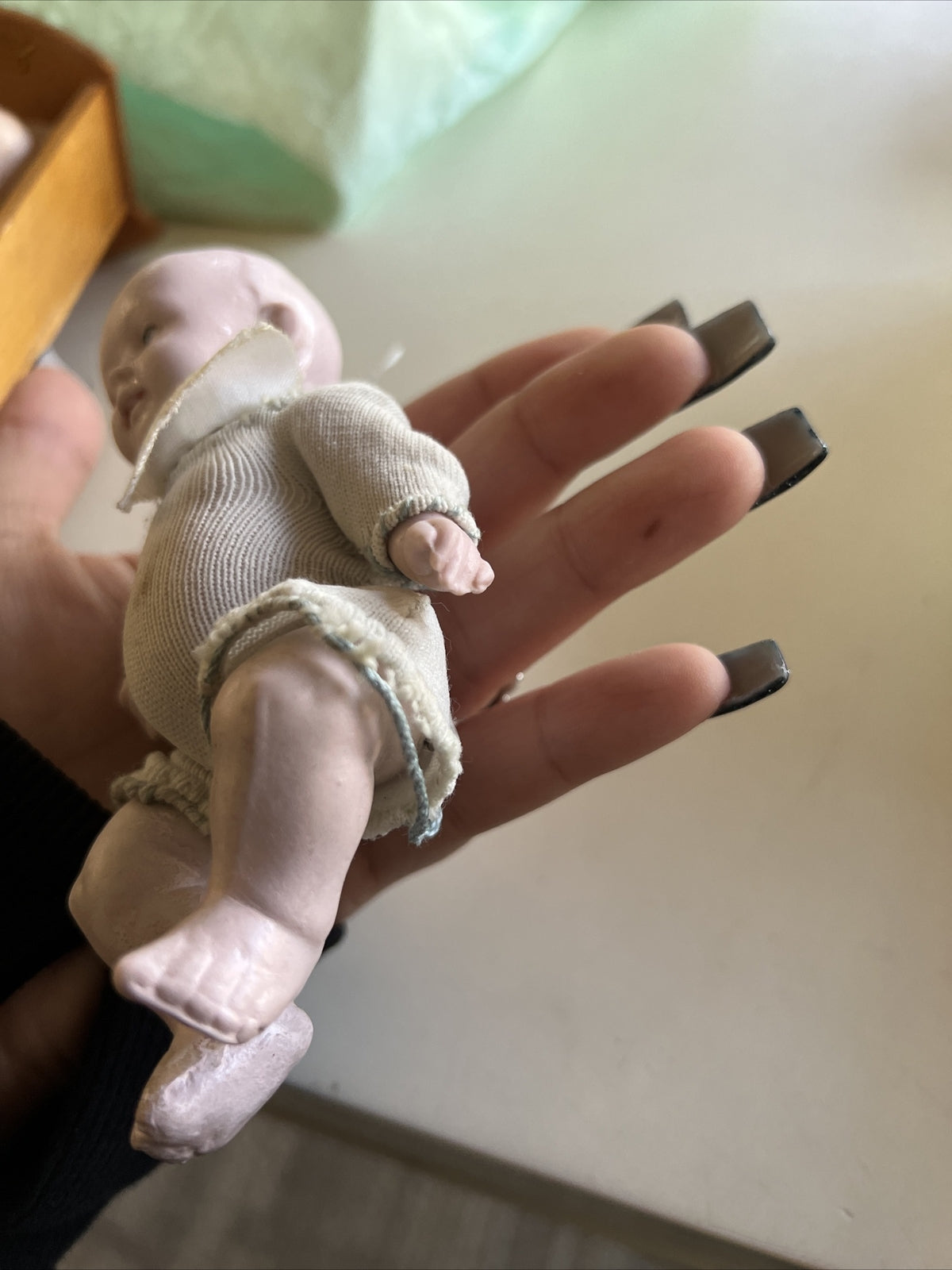 5” Vintage German Baby Boy Bisque Doll5