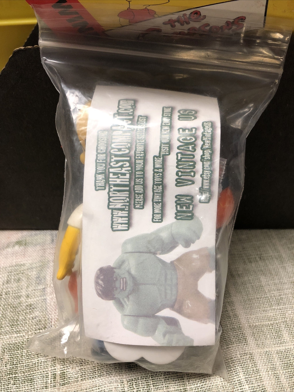 Vintage 1990 Homer Simpson Figurine With Accessories3