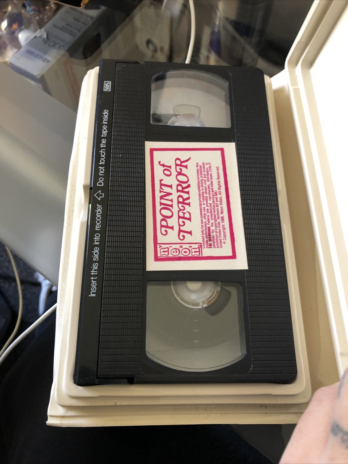 Point Of Terror Rare Neon Video Clamshell Horror VHS2