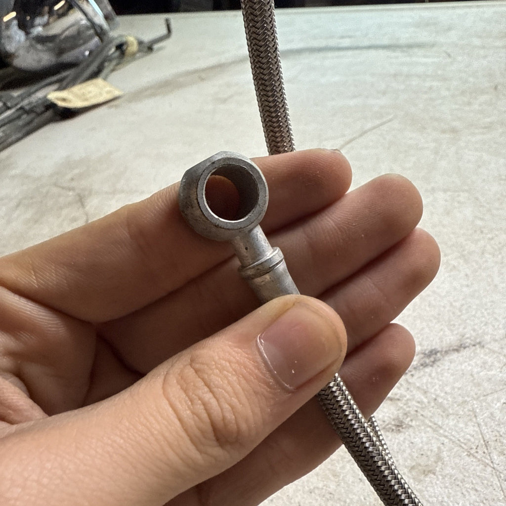 Vintage Earls 54” Stainless Steel Braided Hoses w/ Banjo Fittings Scta Racing5