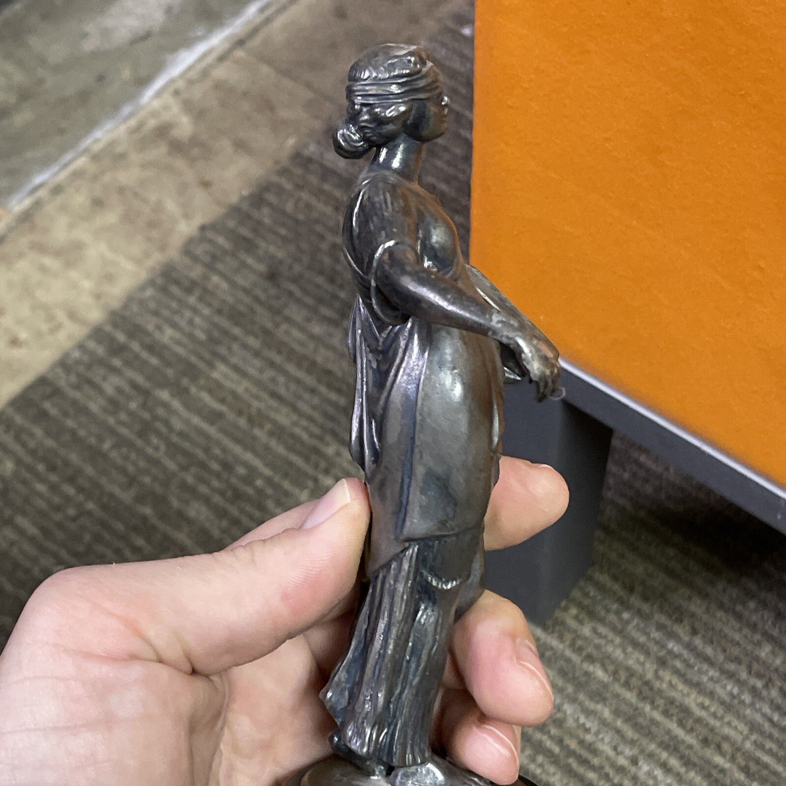 Antique Roman Greek God Figurine Metal Not Bronze Statue Figure Art7