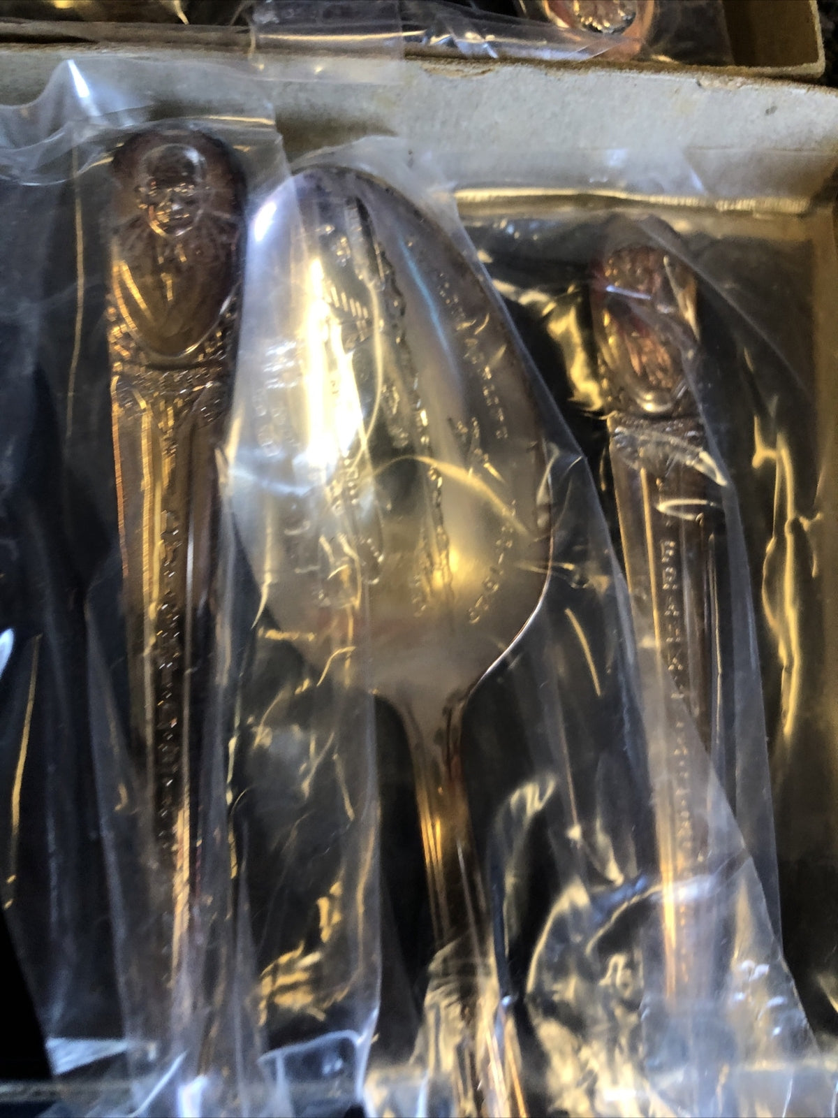 Lot Of 33 Commemorative Vintage Silverplate Spoons Various US Presidents-3