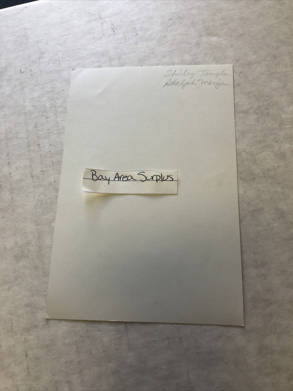 Rare Original Unpublished Early Photo Of Shirley Temple & Adolphe Menjou 7”x4.5”6