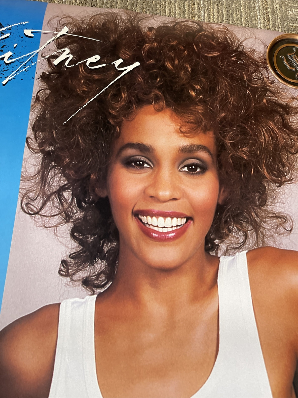 #149 1987 Whitney Houston Record Store Promo Poster 36” X 24”  Artista4