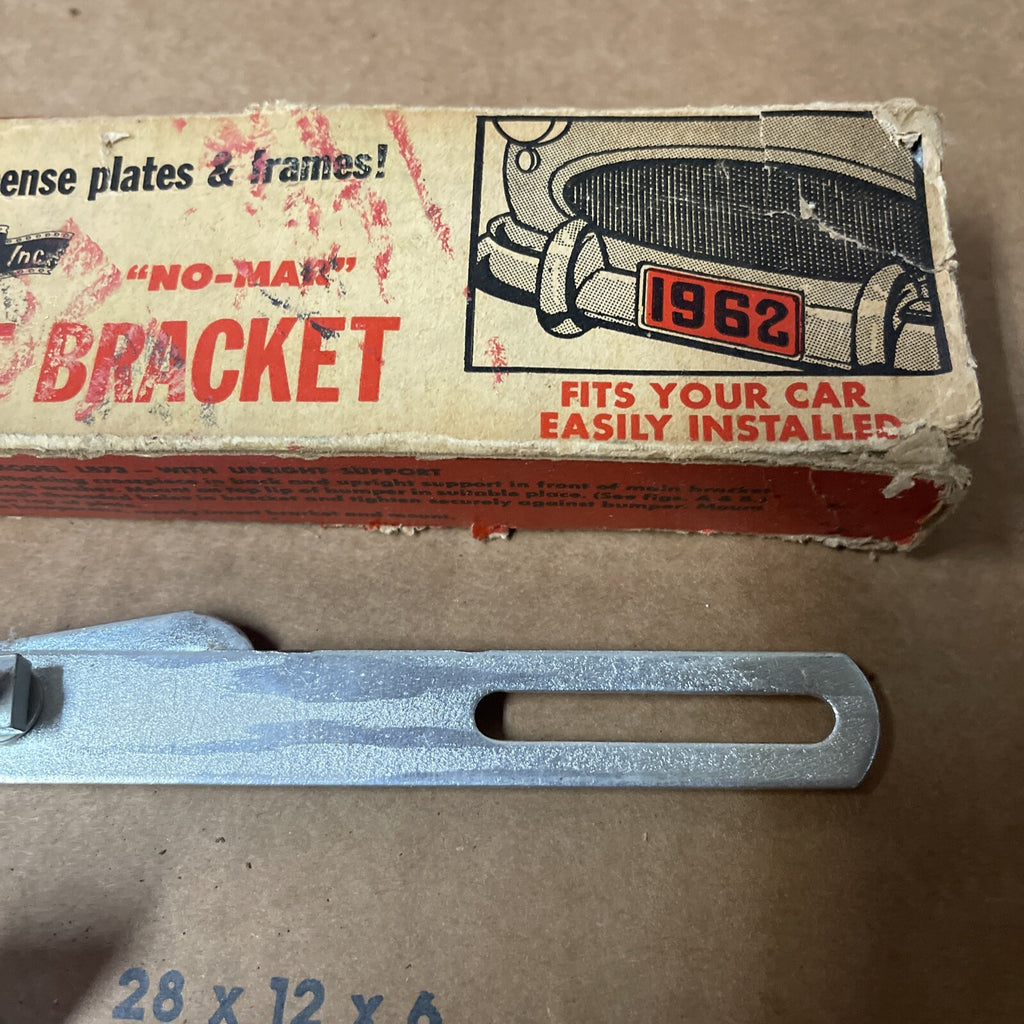 New NOS Hollywood Accessories 1960's License Plate Mounting Bracket2
