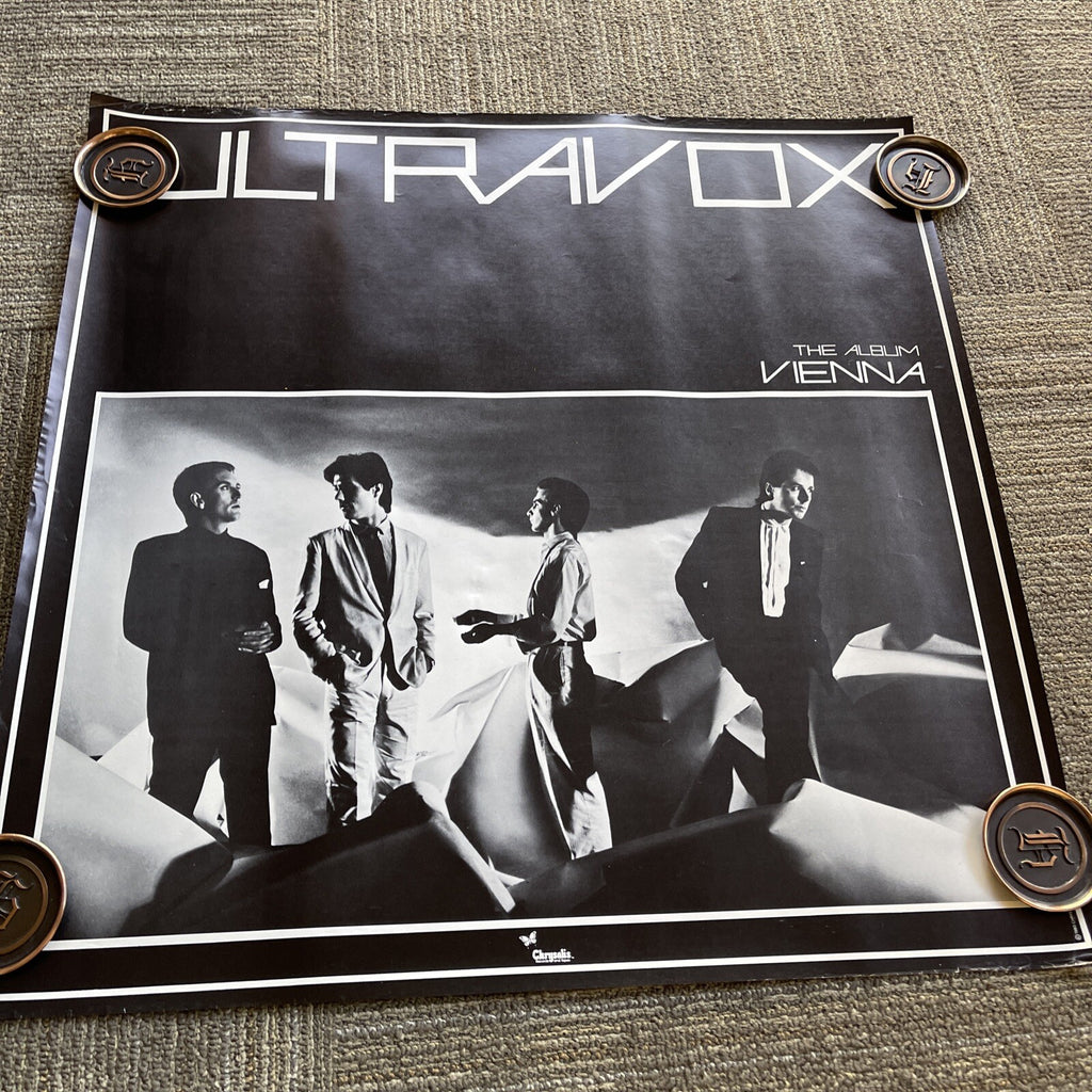 #168 1980 Ultravox Vienna Record Store Promo Poster 27” X 27”7