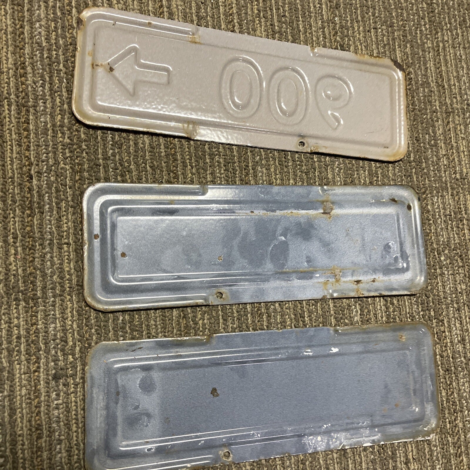 1950's San Francisco Vintage Porcelain Street Sign BLOCK NUMBERS Lot Of 33