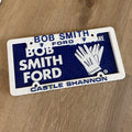 Vintage Bob Smith Ford Castle Shannon PA Kid Glove Care Plate Topper & Frame0