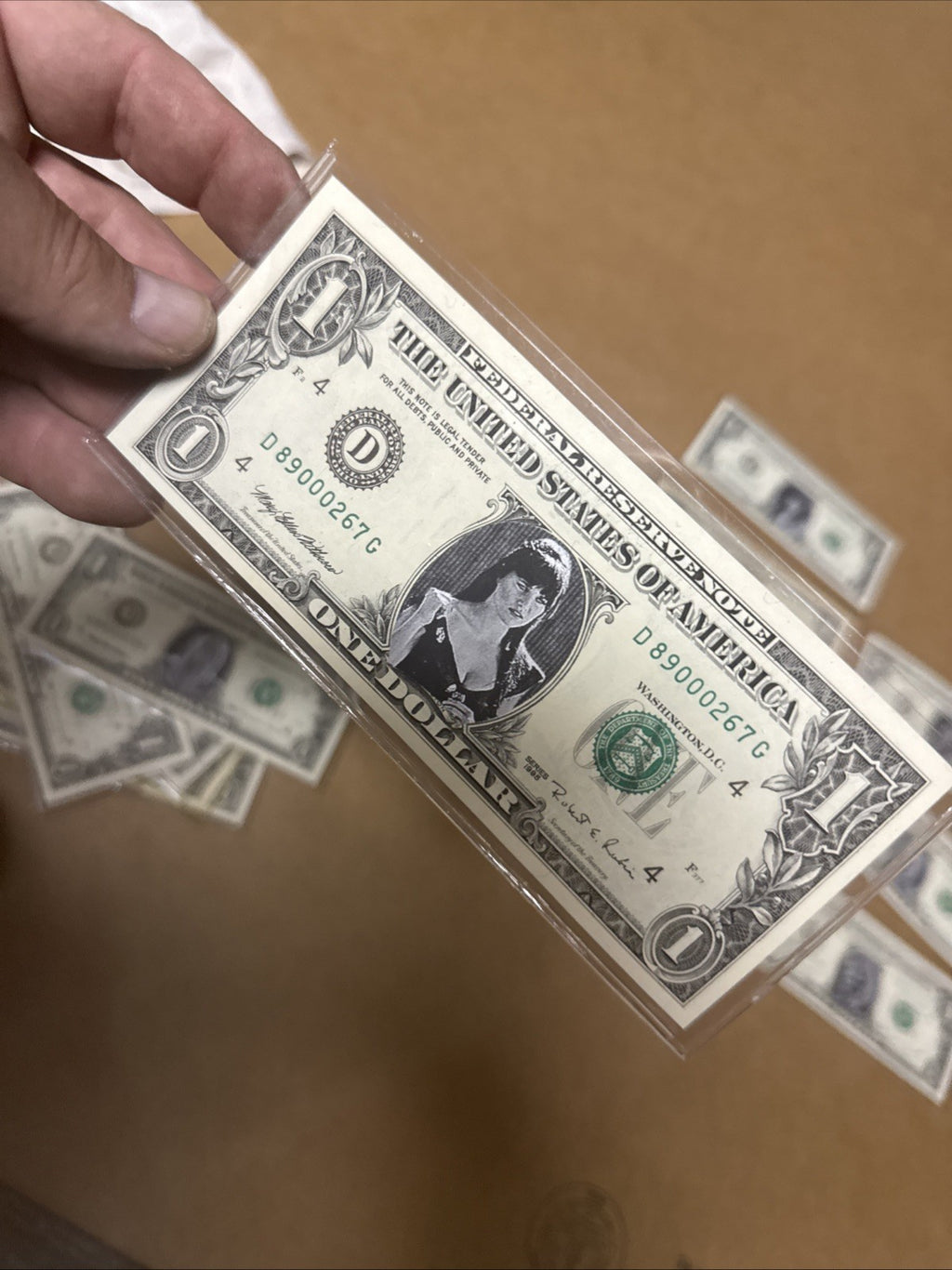 SUPER RARE XENA (LUCY LAWLESS) REAL ONE DOLLAR BILL FROM 1995 Lot Of 116
