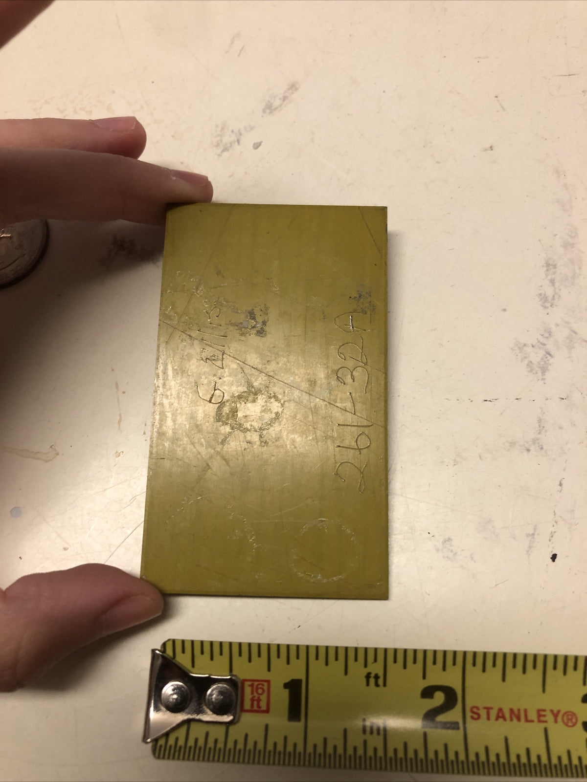 Antique Metal Printing Plate Block Photo Negative 2x3 Inch” Women2