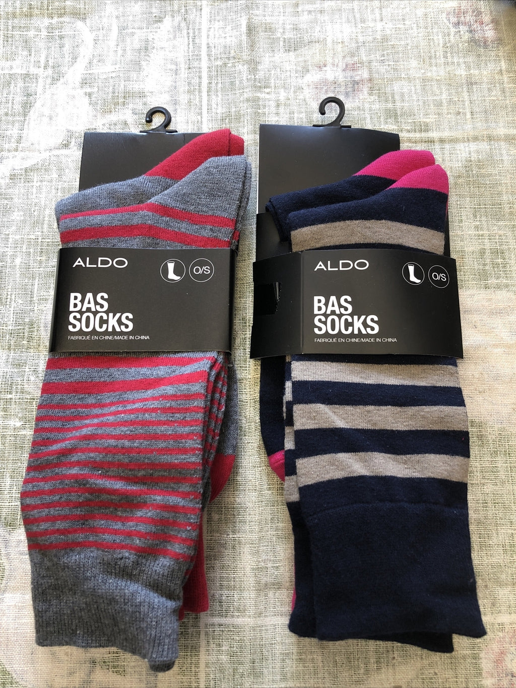 Men's ALDO Socks Bas Lot of 2 Packs - 4 Pairs Total NEW0