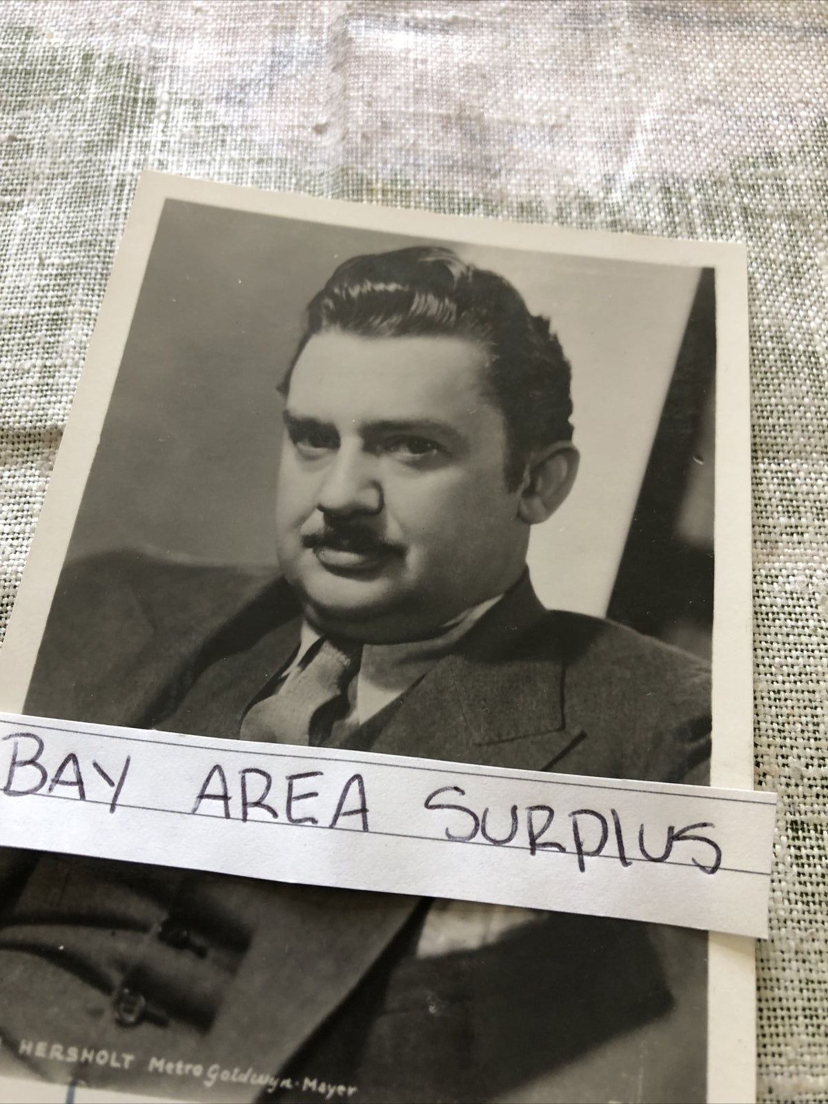 Rare Original SIGNED Photo Of Jean Hersholt UNPUBLISHED 5”x3”4