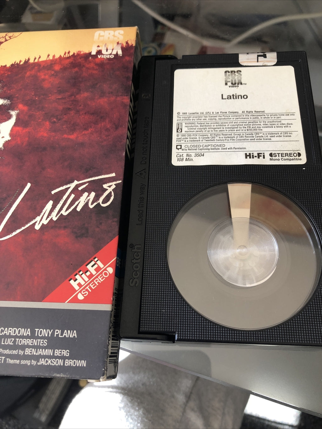 Latino (1985) - Betamax Beta Tape -Drama- Robert Beltran - Annette Charles -RARE3