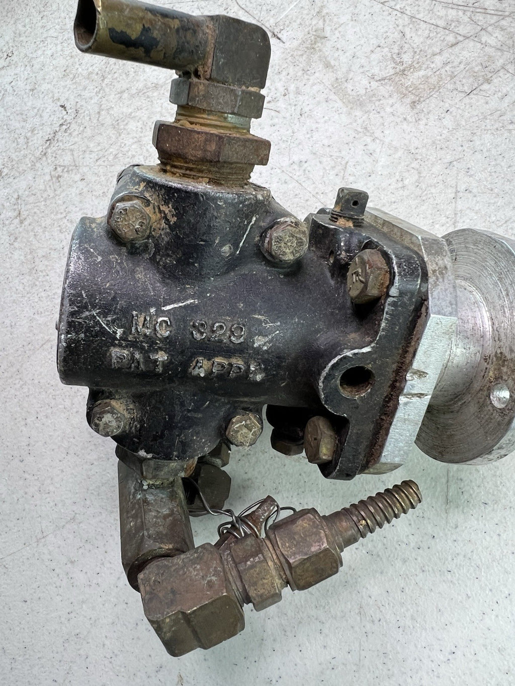 Vintage Aircraft Fuel Pump – Mascot M/C Logo – WWII Era Aviation Part3