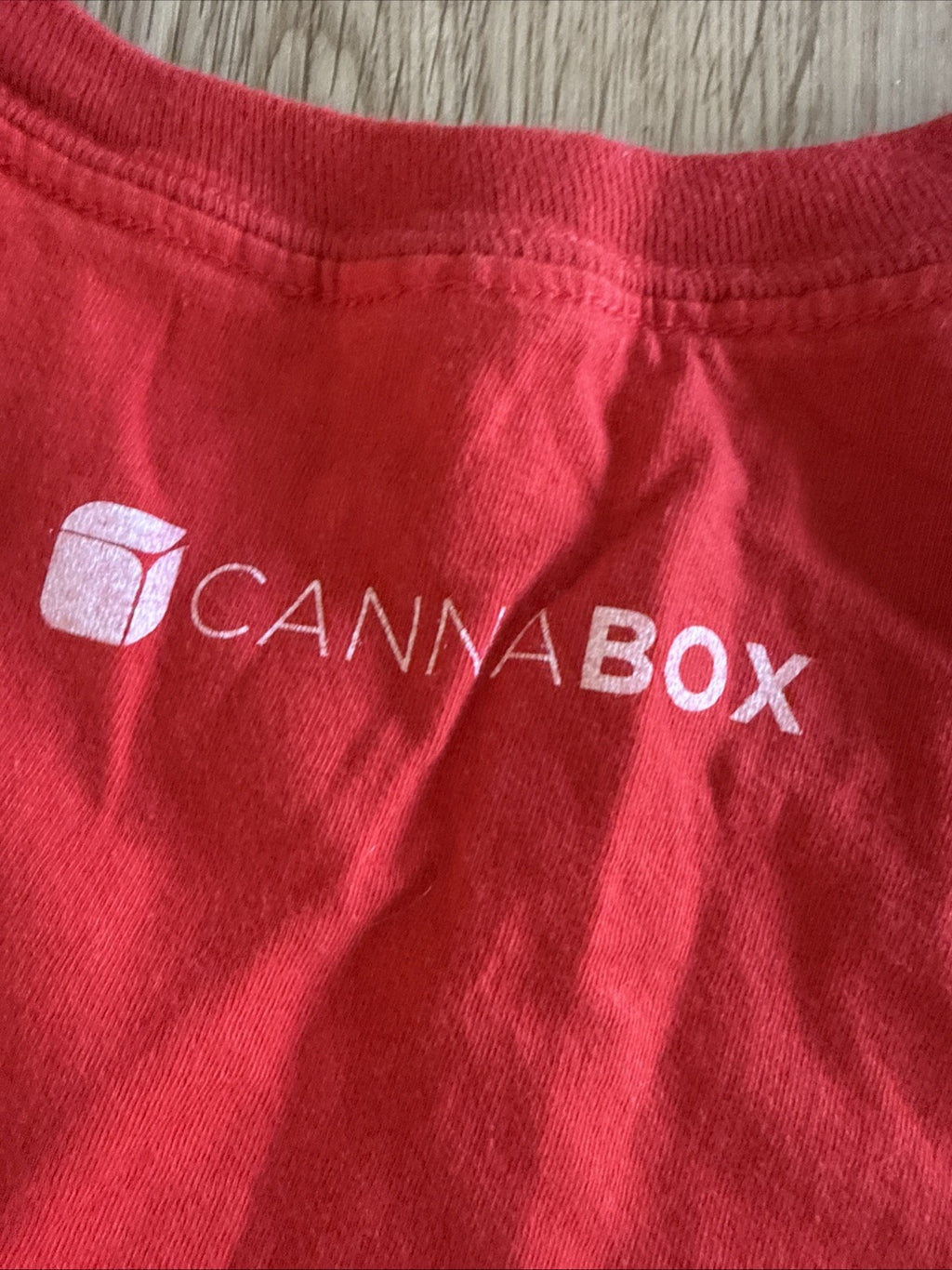 Cannabox "Enjoy Kush" Red T-Shirt Soda Shop Parody Distressed Logo Size XL?5