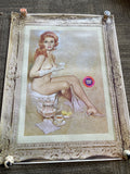 #199 Vintage Nude Poster, Pin-Up, Willis , Reno Harold’s Club Nevada 26” X 24”0