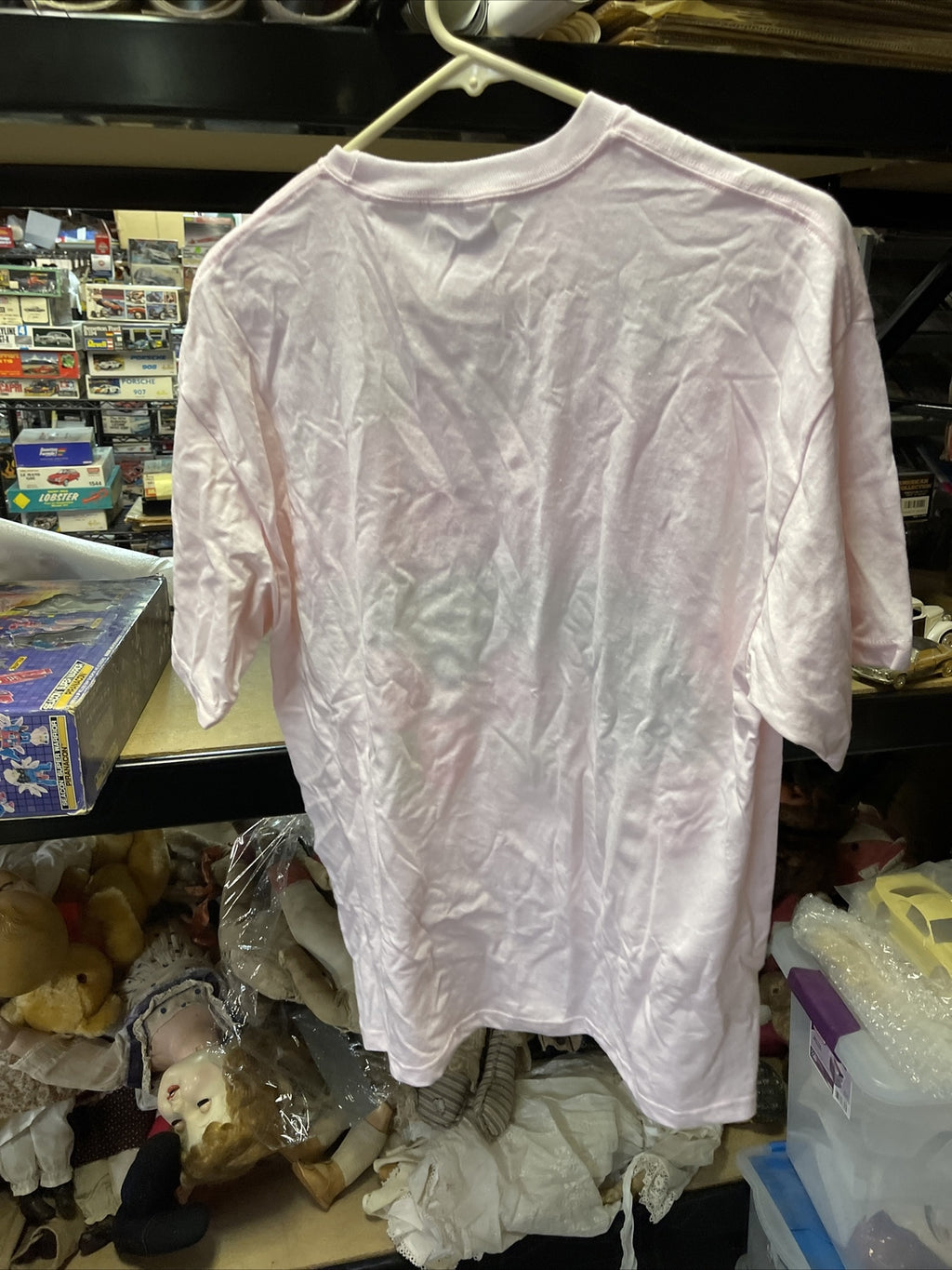 Vintage 90s Jennifer Short sleeve Airbrushed L Tshirt Light Pink6