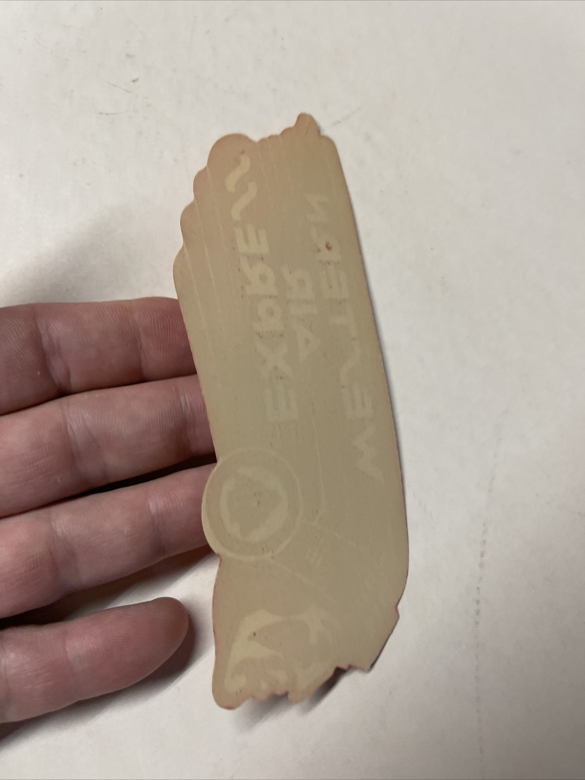 Western Air Express Airline 1930s ORIGINAL Luggage Baggage Tag Label Sticker1