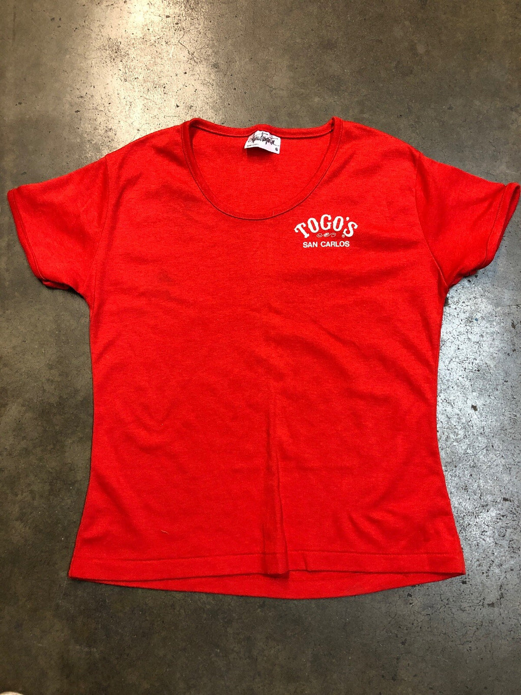 Original TOGO’S SANDWICH San Carlos Employee Rare T-shirt Women XL0