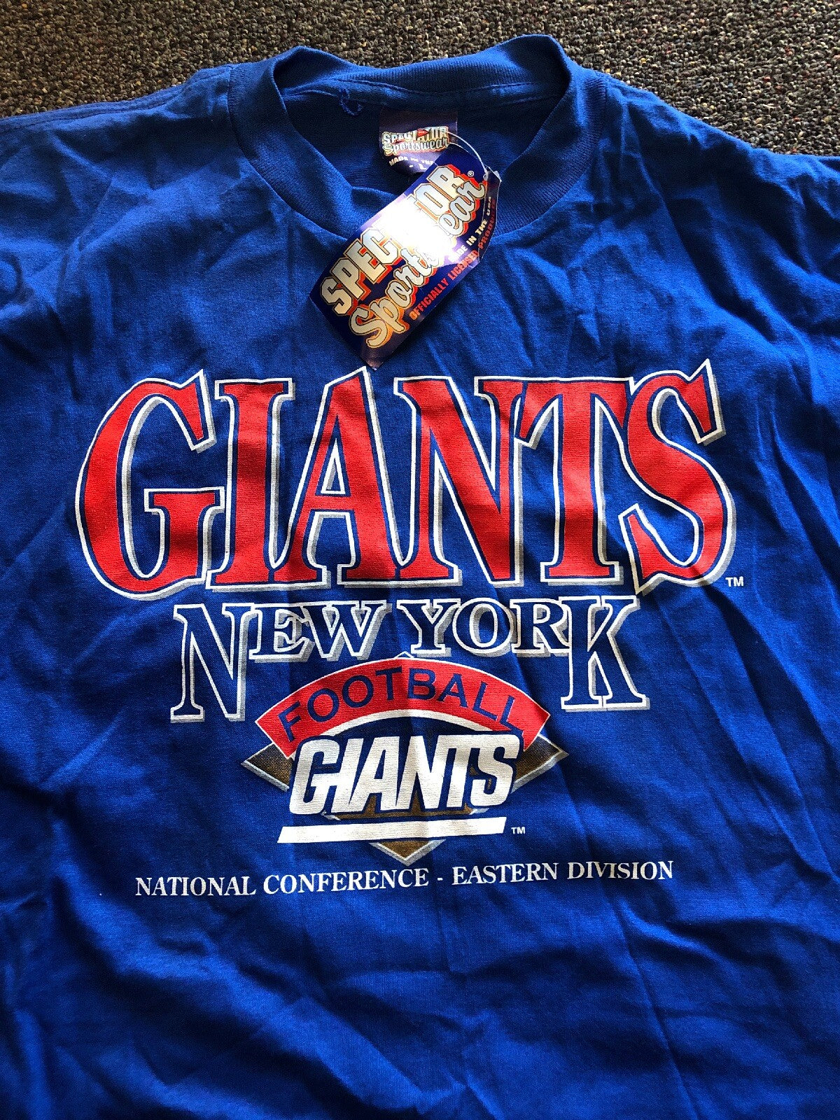 OG Spectator Sportswear New York Giants NFL Combine Authentic T-Shirt Mens L1
