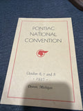 1937 ORIGINAL BUICK OLDS PONTIAC NATIONAL CONVENTION Program Detroit Michigan0