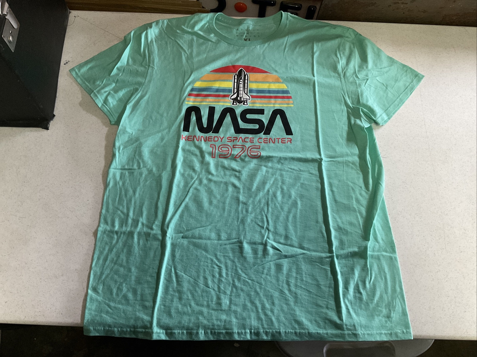 Rebels & Nomads NASA 1976 Kennedy Center T-SHIRT - SIZE XL ADULT - GENTLY1