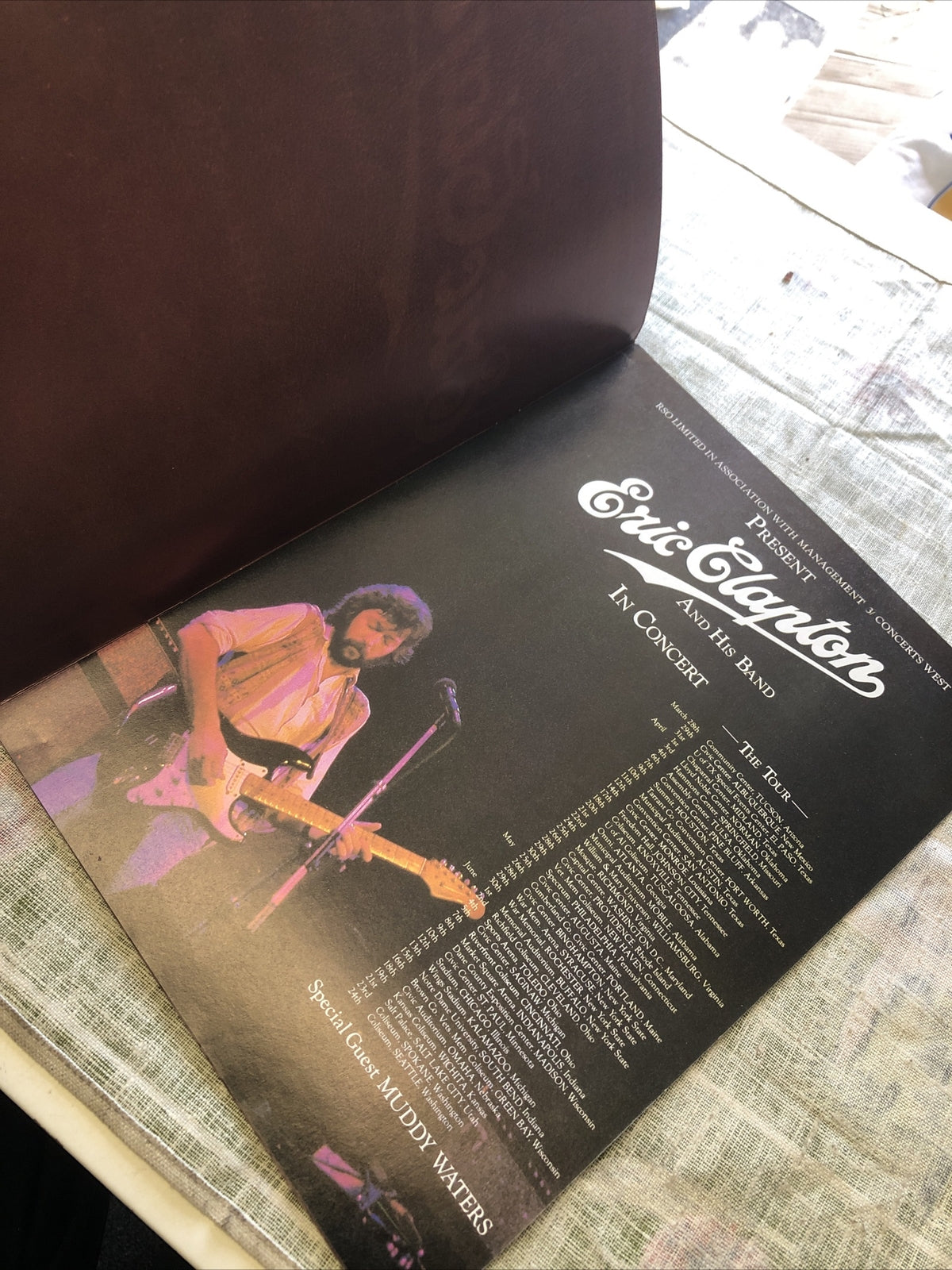 Eric clapton 1979 North American Tour Official Programme2