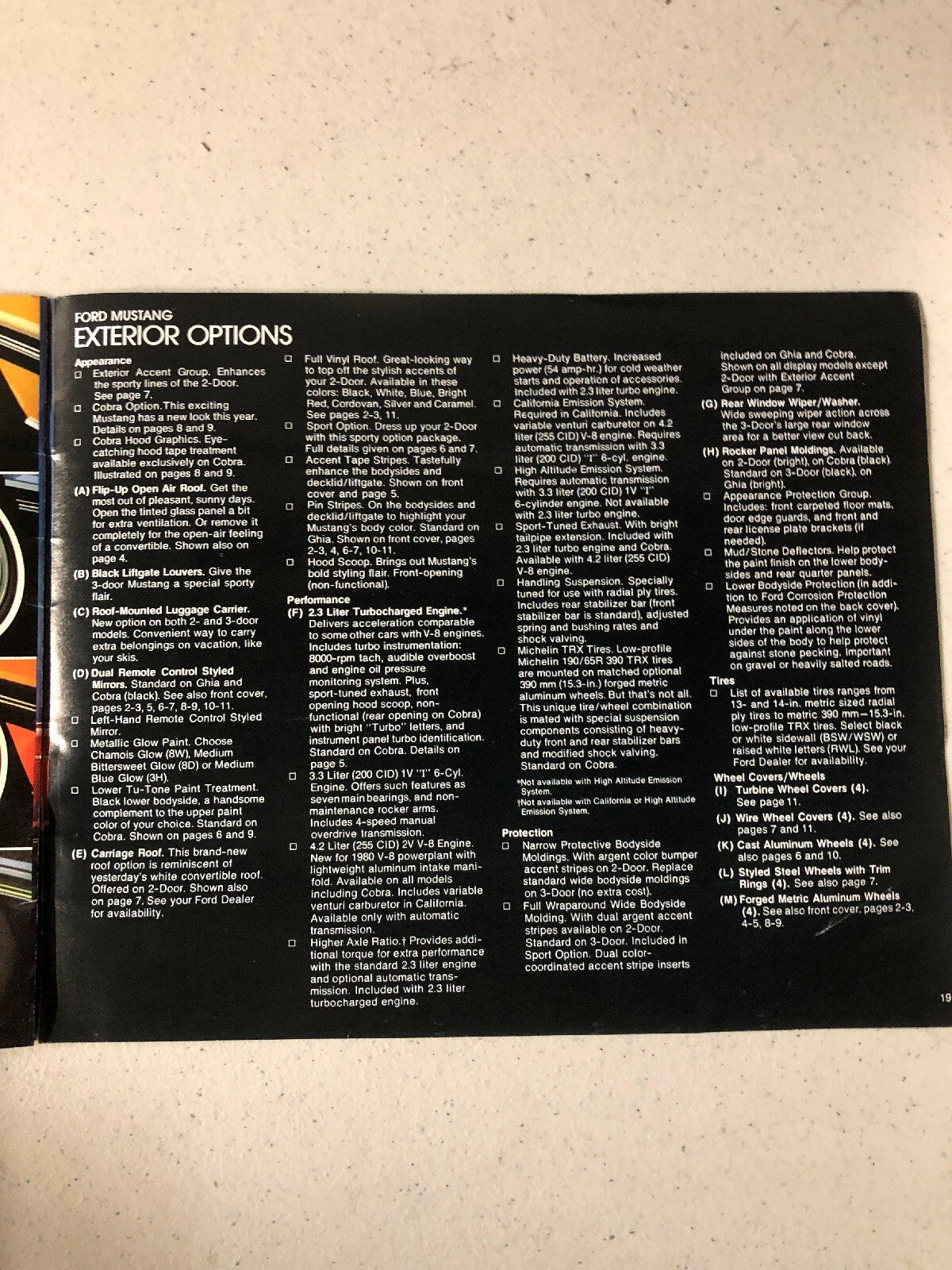 1980 FORD MUSTANG GALLERY DEALERSHIP PHOTO BOOK5
