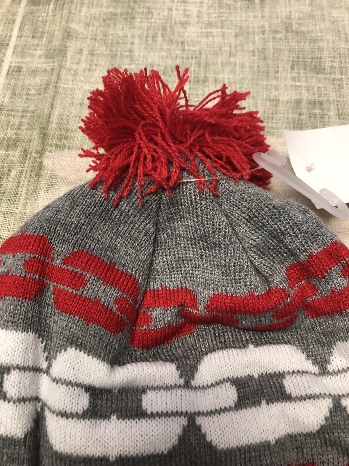 LRG Lifted Research Group Grey/Red Beanie NOS One Size Fits Most2