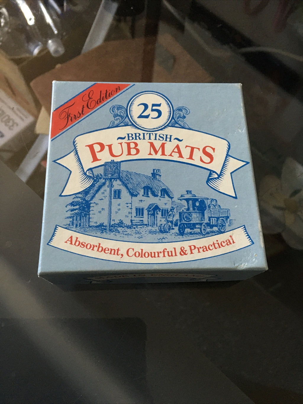 VINTAGE BAR BRITISH PUB MATS BEER DRINK COASTERS 25 Pub Mats First Edition0