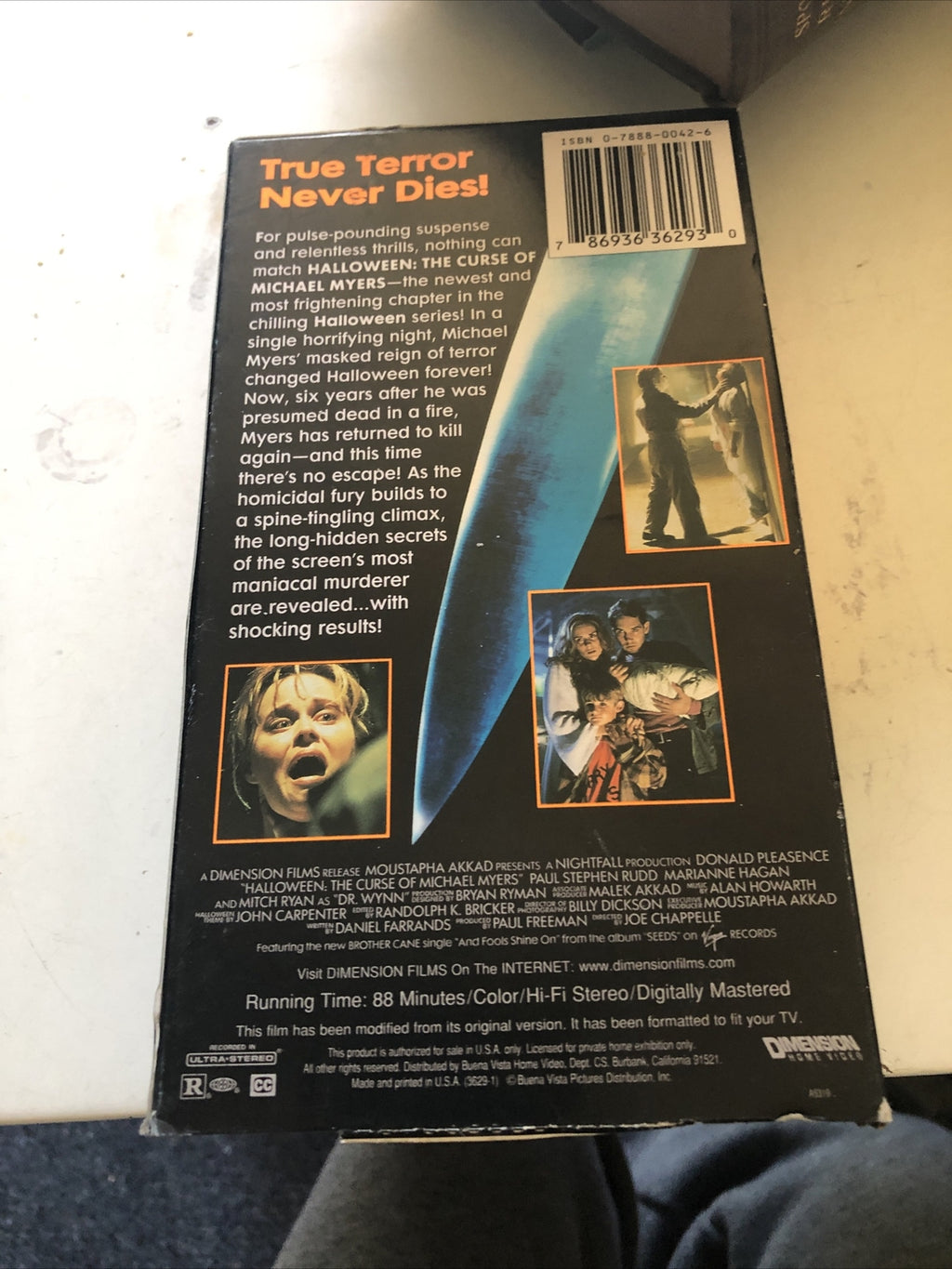 Halloween The Curse of Michael Myers (1995) VHS Movie2
