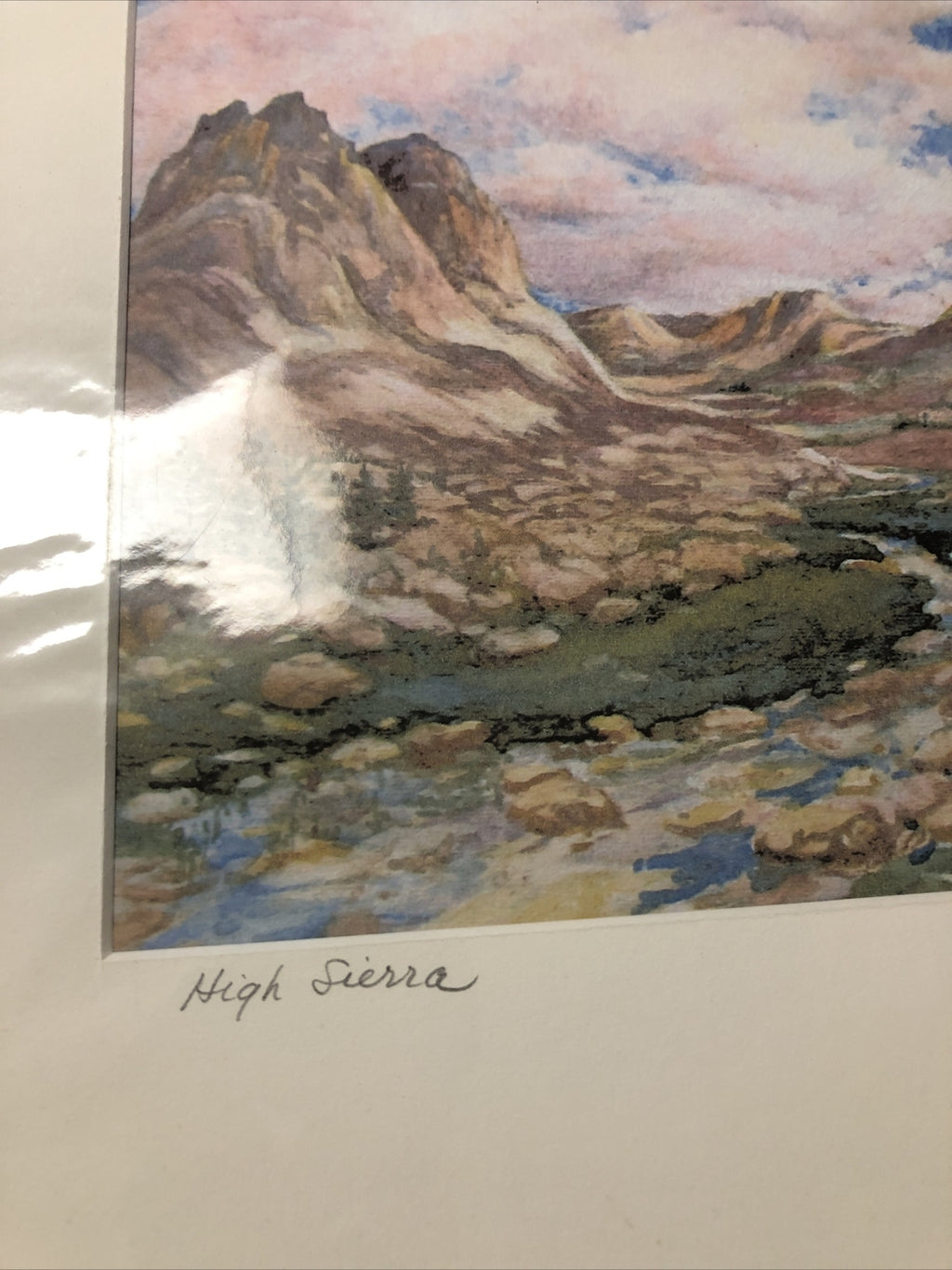 Digital Print From Watercolor Painting By Carol Mead 11x14” (High Sierra) Signed2
