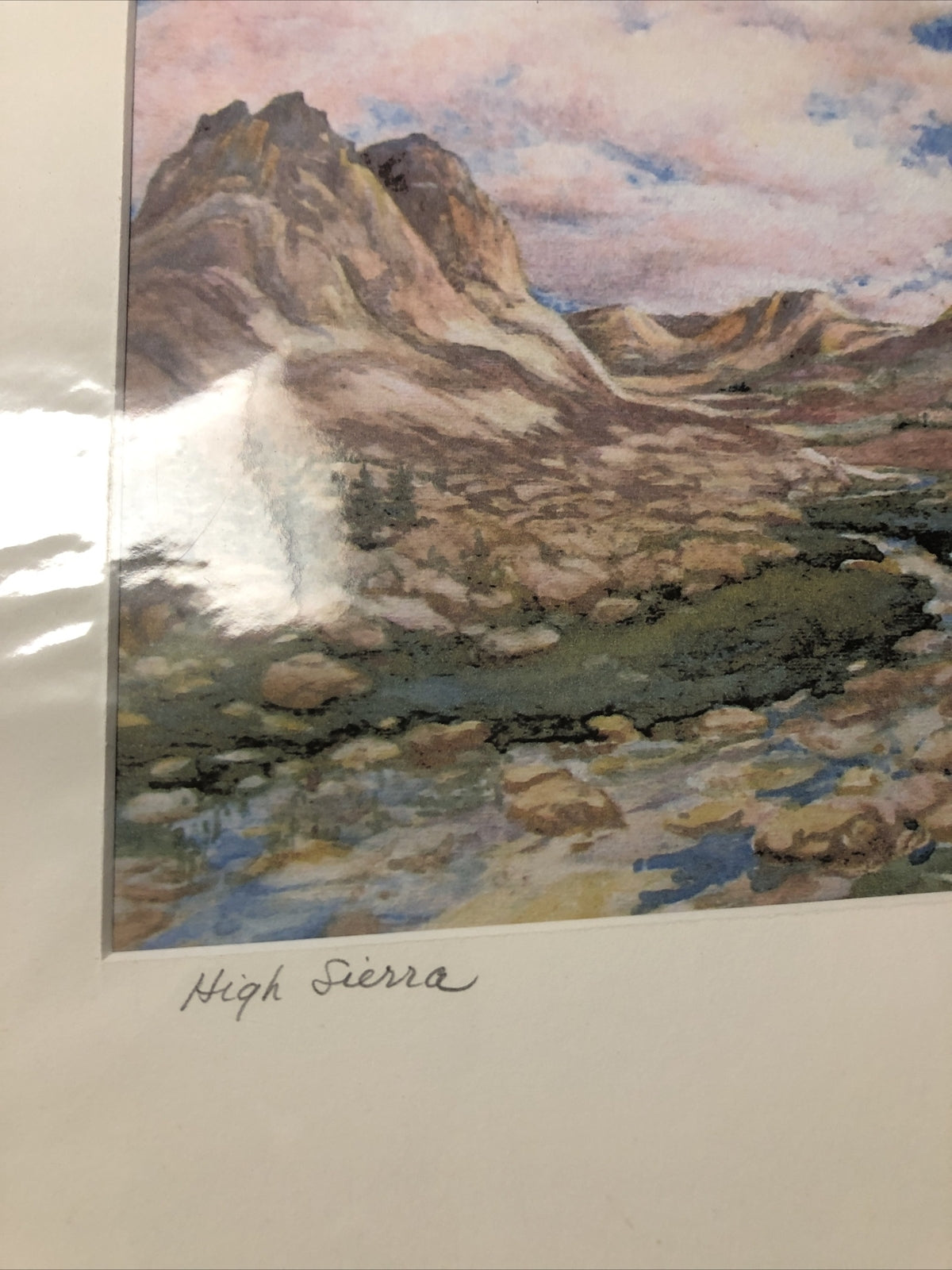 Digital Print From Watercolor Painting By Carol Mead 11x14” (High Sierra) Signed2