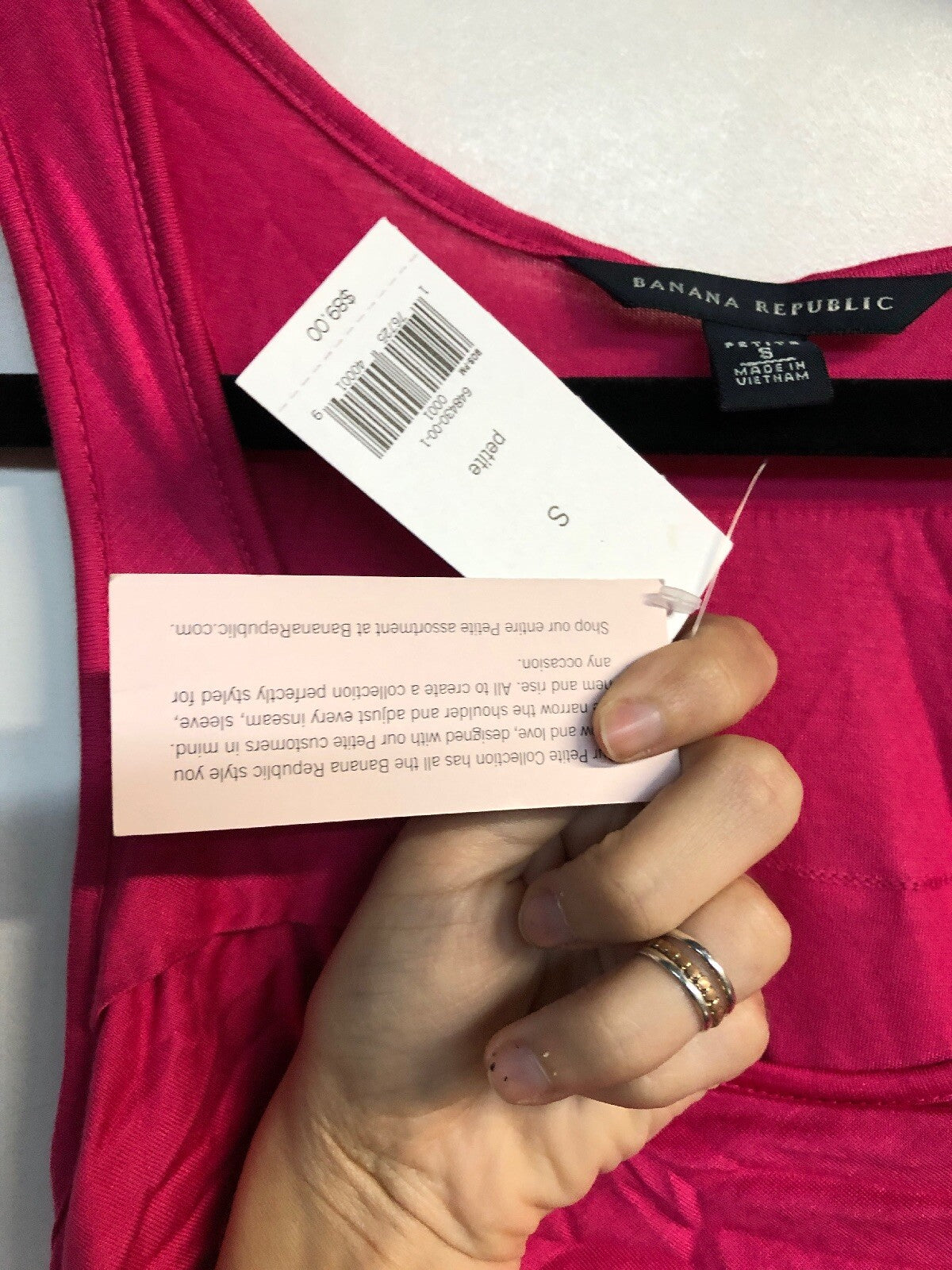 NWT Banana Republic Pink Ruffle Sleeveless Dress Sz S Small4