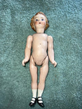 GERMAN DOLL BISQUE SOCKET HEAD MOLDED HAIR SIGN 312 8" TALL HEUBACH KOPPLESDORF0