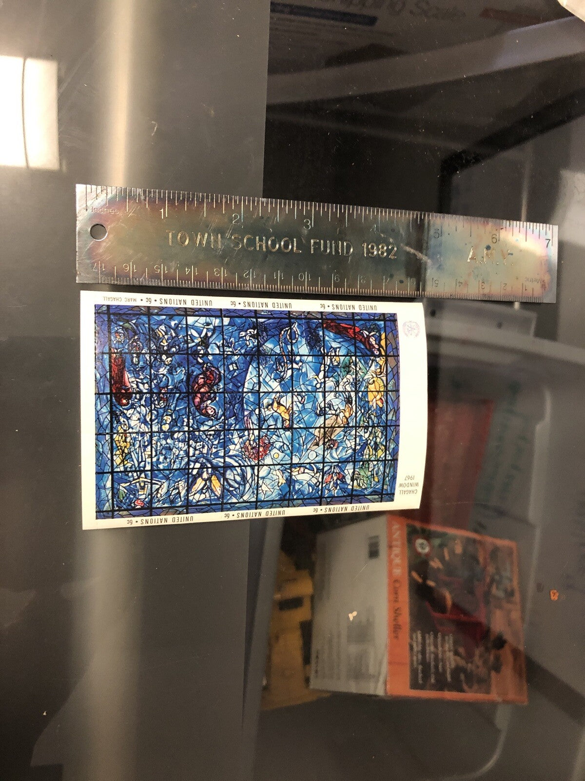 424792 UNITED NATIONS New York 1967 FDC Marc Chagall window Facsimile1