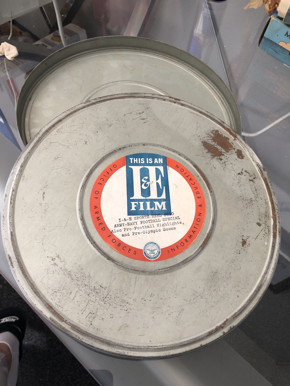 Vintage Office Of Armed Forces I&E Film Case - No Film Case Only1
