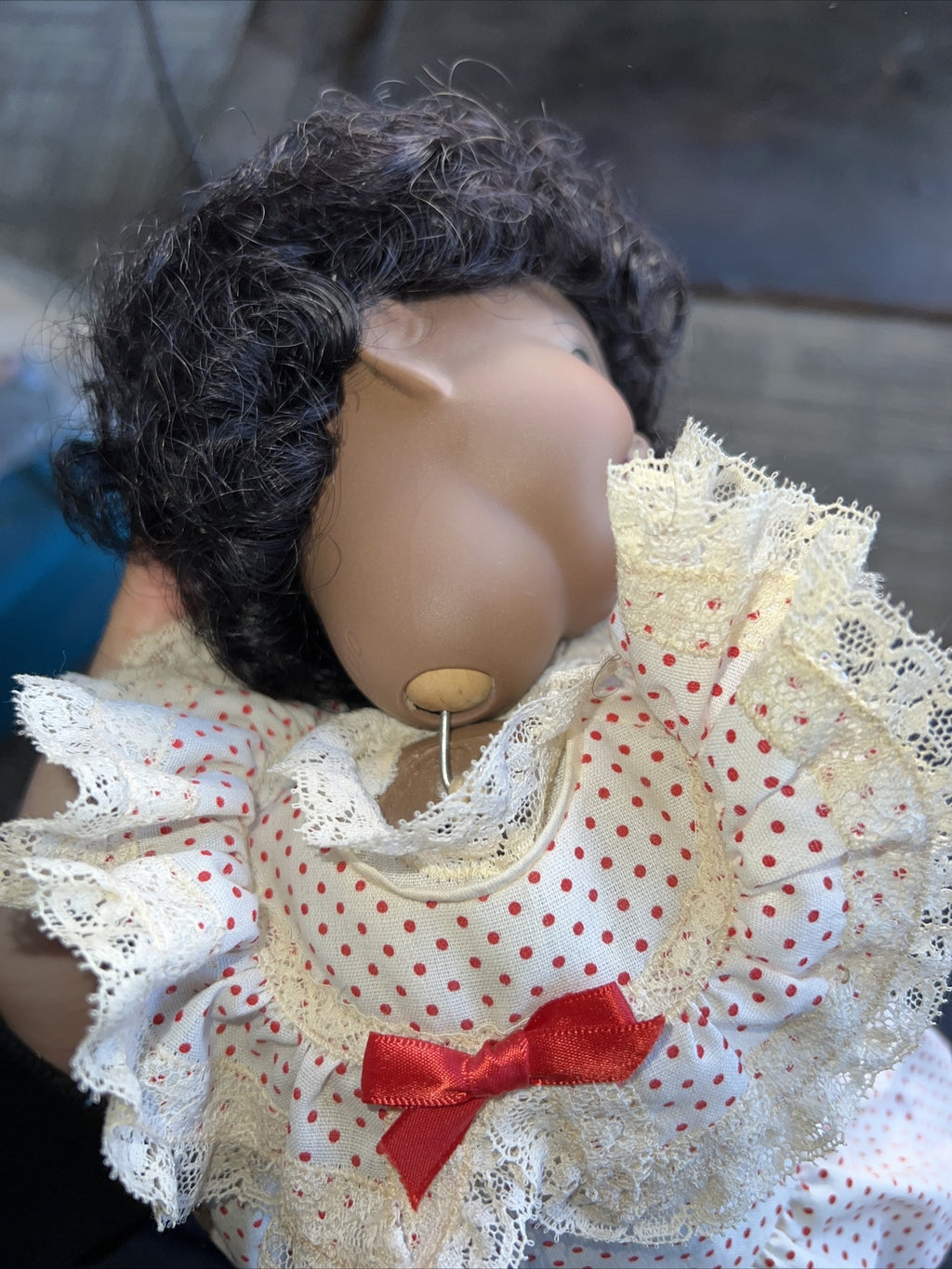 Vintage German 13” Kestner Repro 165 GOOGLIE EYES Cute Doll10