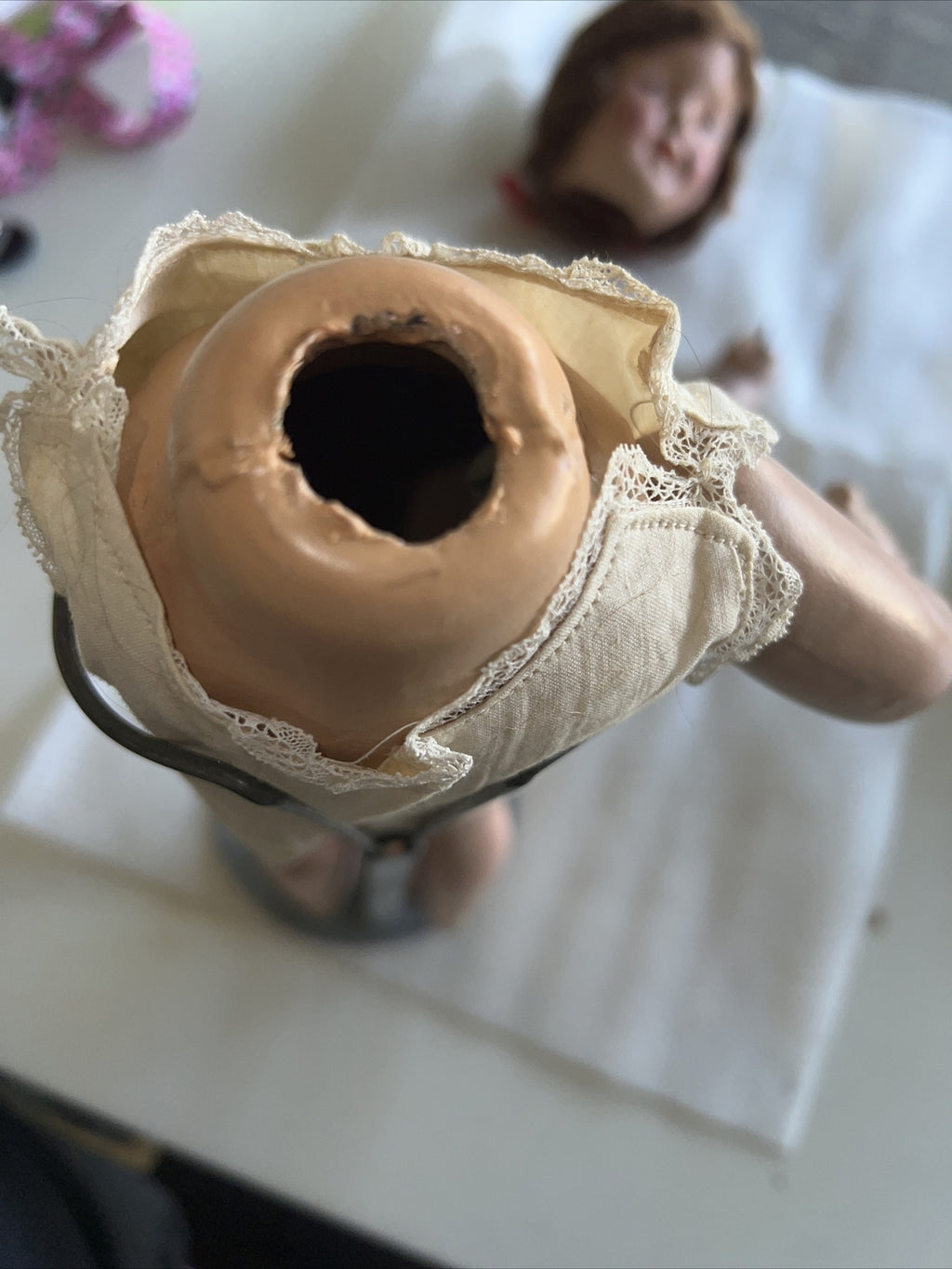 15” Vintage Composition Doll Painted Eyes Closed Mouth For Repair6