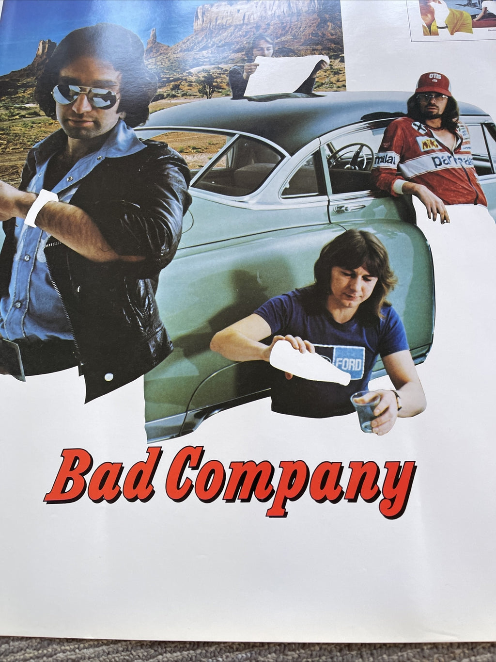 #76 1979 Bad Company Desolation Angels Record Store Promo poster 24”5