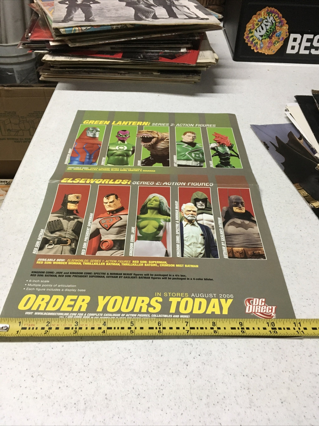 Green Lantern Series 2 action figures Promo Poster 2006 DC Collectors Edition4
