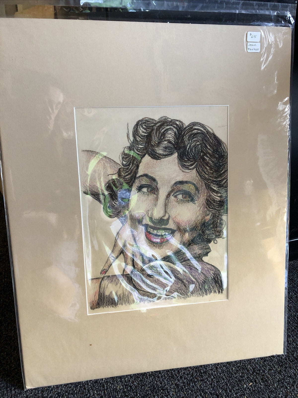 Hand drawn Frames Photo Of Jean Parker 20”X16”1